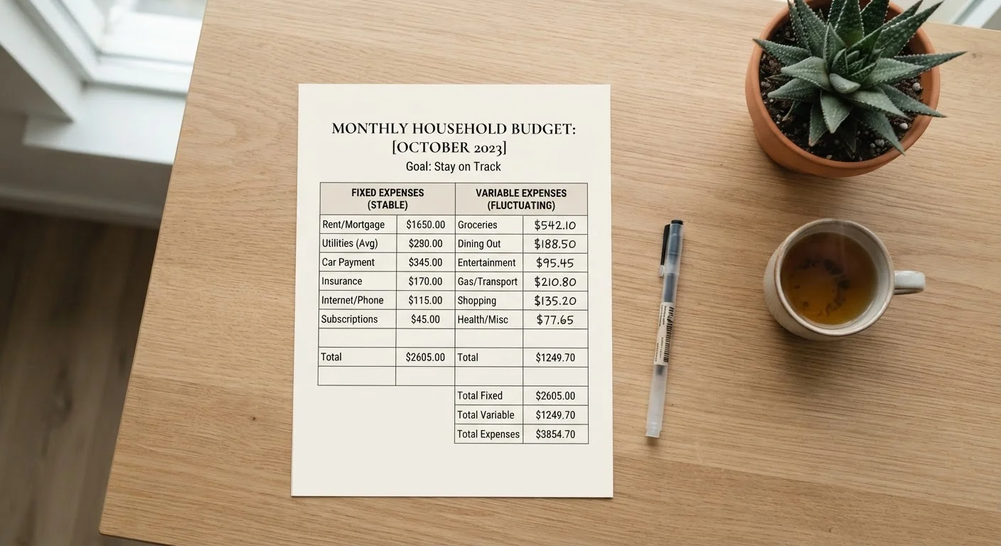 Fixed vs. Variable Expenses: Understanding the Building Blocks of Any Budget