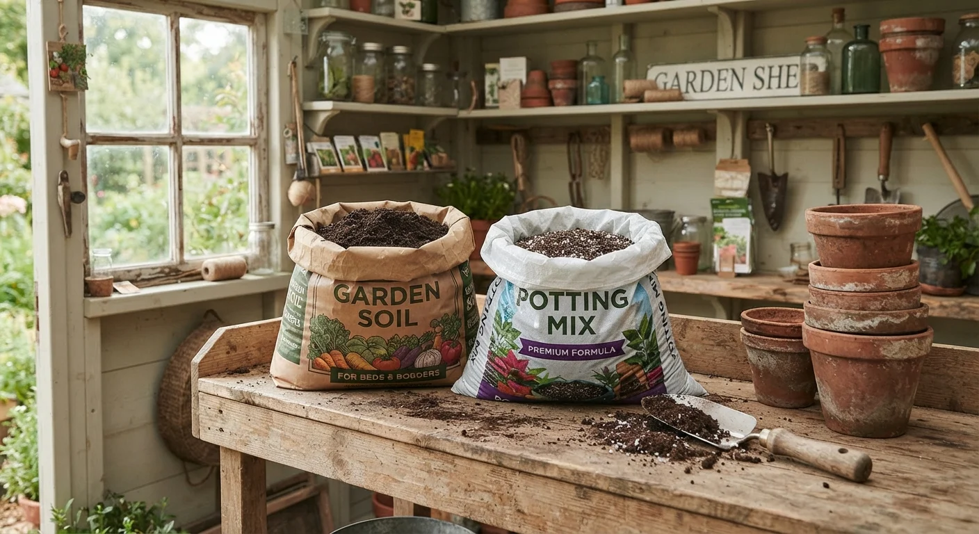 Garden Soil vs. Potting Mix: Which One Goes Where