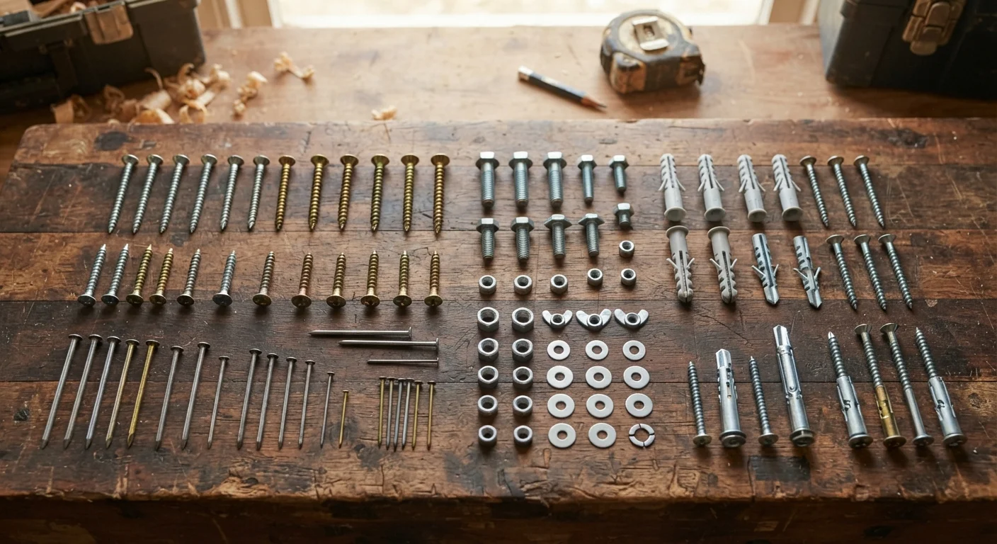 Household Fasteners Decoded: Nails, Screws, Bolts, and Anchors