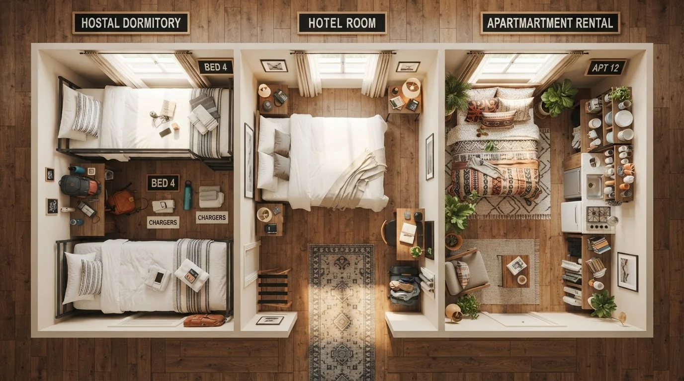 How Accommodation Type Shapes Your Total Trip Budget