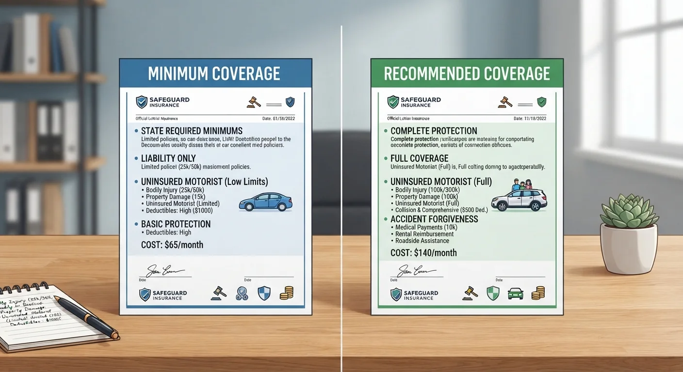State Minimum vs. Recommended Coverage Limits: Understanding the Gap