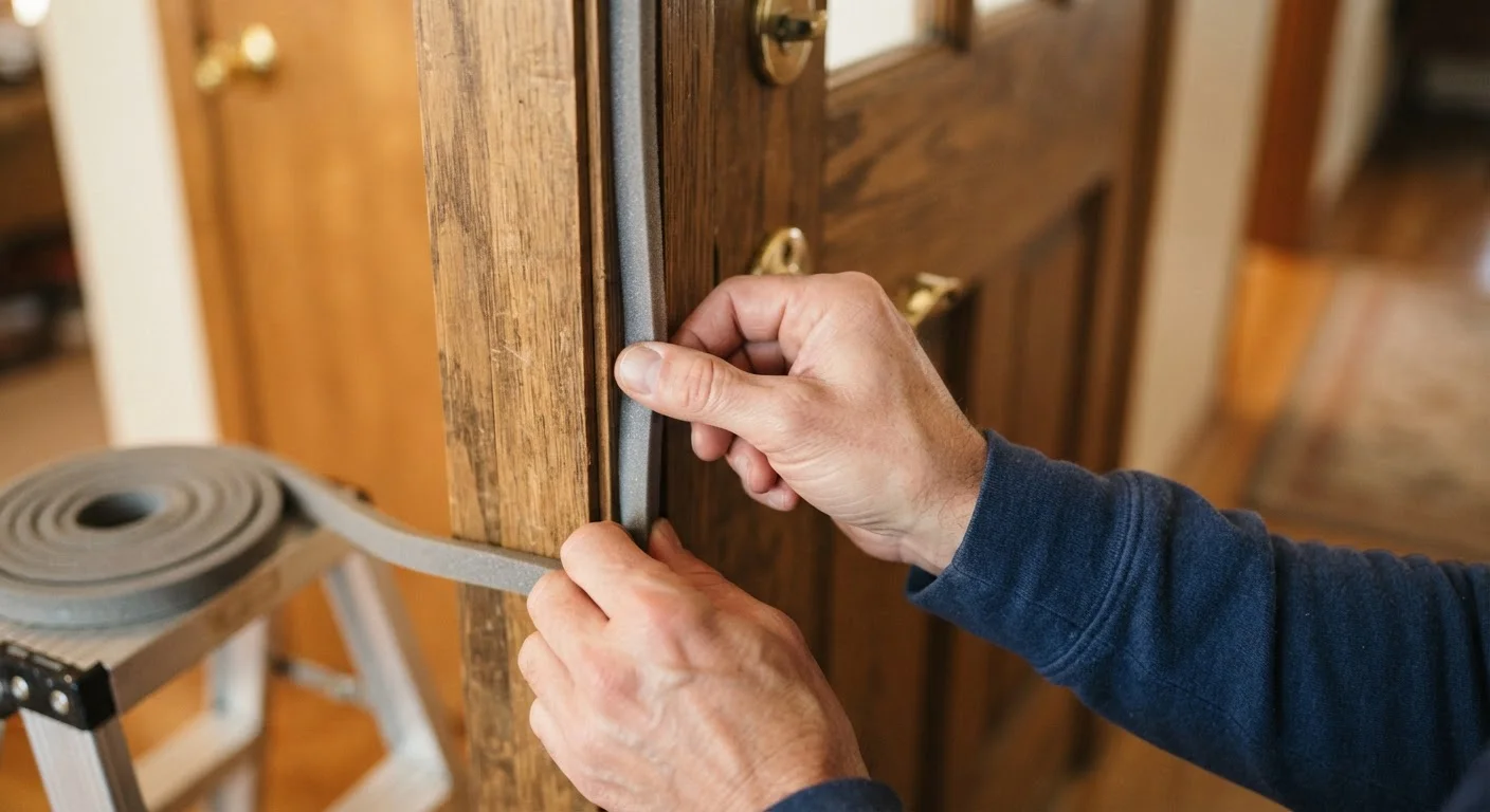 Weatherstripping a Drafty Door Without Removing the Door Frame