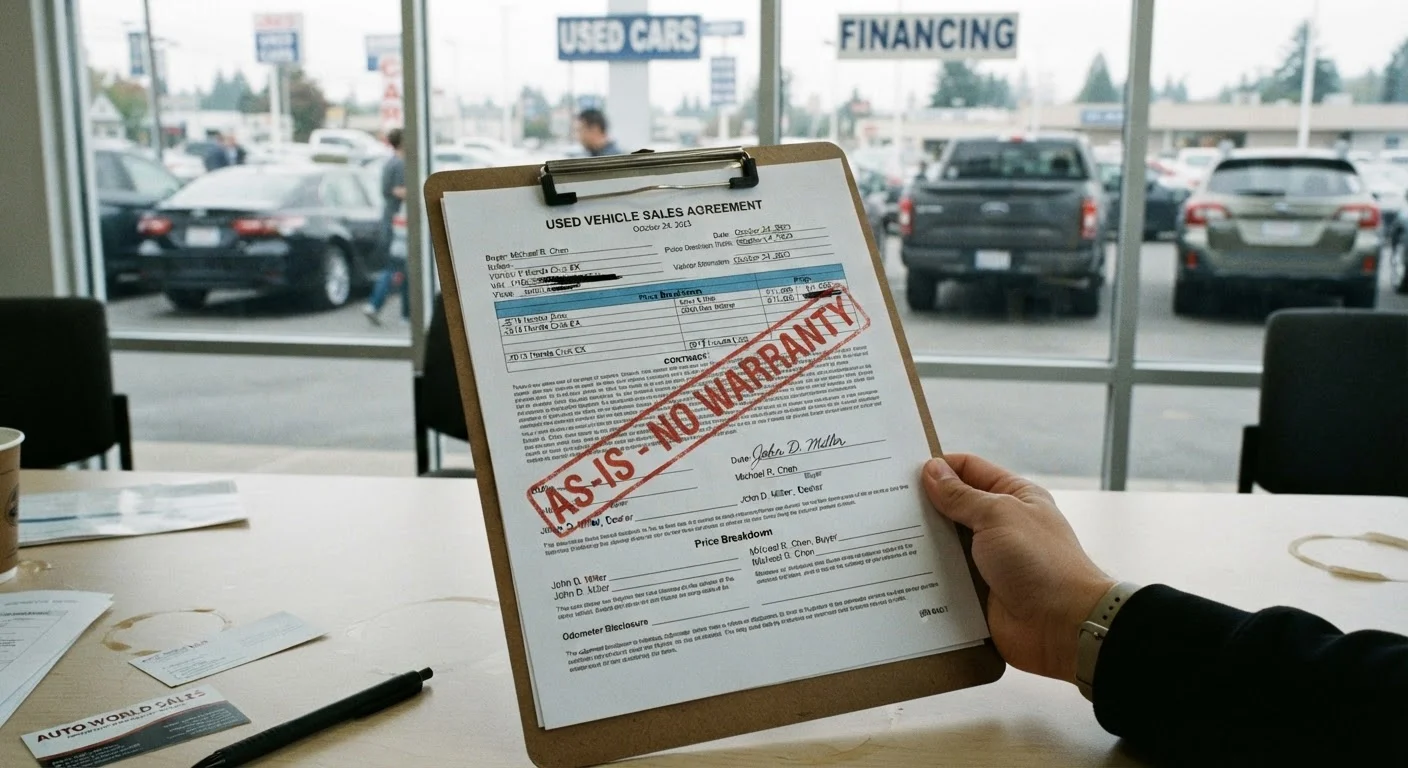 What 'As-Is' Really Means on a Used Car Sale
